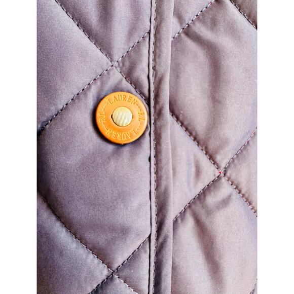 Lauren Ralph Lauren Vintage Women's Blue Solid Quilted Jacket Size XL - Picture 7 of 8